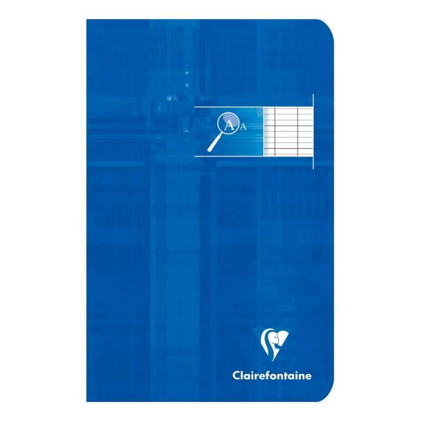 Carnet piqu&eacute; d&eacute;ficients visuels 11x17cm 96 pages grands carreaux noirs 2,5mm agrandis 10&times;10 Couleur al&eacute;atoire