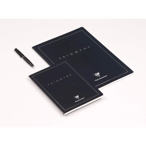 Triomphe PLATINUM carnet piq&ucirc;re textile A5 96 pages lign&eacute; papier ivoire 90 g