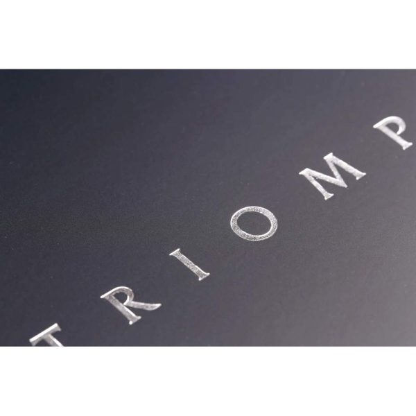 Triomphe PLATINUM cahier piq&ucirc;re textile A4 96 pages uni papier ivoire 90 g