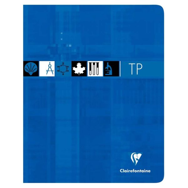 Cahier Travaux Pratiques piqu&eacute; 17x22cm 80 pages grands carreaux + uni Couleur al&eacute;atoire