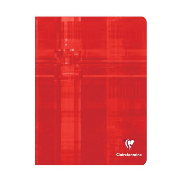 Cahier piqu&eacute; 17x22cm 64 pages grands carreaux Couleur al&eacute;atoire