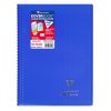 Cahier reliure int&eacute;grale enveloppante Koverbook A4 160 pages grands carreaux couverture polypropyl&egrave;ne transparent