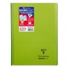 Cahier reliure int&eacute;grale enveloppante Koverbook A4 160 pages petits carreaux couverture polypropyl&egrave;ne transparent