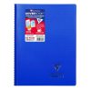 Cahier reliure int&eacute;grale enveloppante Koverbook A4 160 pages petits carreaux couverture polypropyl&egrave;ne transparent