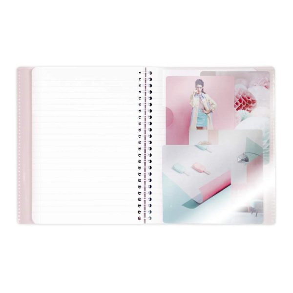 Cahier reliure int&eacute;grale enveloppante Koverbook Blush A4 160 pages lign&eacute; couverture polypropyl&egrave;ne opaque bicolore