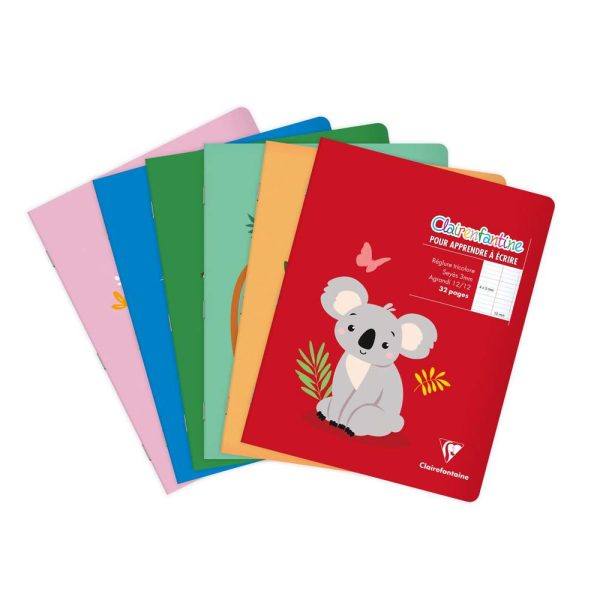 Cahier piqu&eacute; 17&times;22 cm 32 pages grands carreaux 3 mm agrandis 12/12 mm