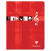 Cahier Musique & Chant piqu&eacute; 17x22 cm 56 pages petits carreaux