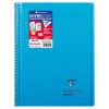 Cahier reliure int&eacute;grale enveloppante Koverbook 24x32cm 100 pages grands carreaux couverture polypropyl&egrave;ne transparent