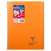 Cahier reliure int&eacute;grale enveloppante Koverbook 24x32cm 100 pages grands carreaux couverture polypropyl&egrave;ne transparent