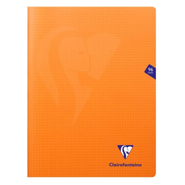 Cahier piqu&eacute; Mimesys 24x32cm 96 pages petits carreaux couverture polypropyl&egrave;ne
