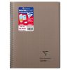 Cahier reliure int&eacute;grale enveloppante Koverbook 24x32cm 160 pages grands carreaux couverture polypropyl&egrave;ne transparent
