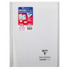 Cahier reliure int&eacute;grale enveloppante Koverbook 24x32cm 160 pages grands carreaux couverture polypropyl&egrave;ne transparent