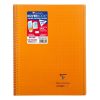 Cahier reliure int&eacute;grale enveloppante Koverbook 24x32cm 160 pages petits carreaux couverture polypropyl&egrave;ne transparent