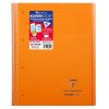Cahier reliure int&eacute;grale enveloppante Koverbook A4+ 160 pages petits carreaux d&eacute;tachables perfor&eacute; 4 trous couverture polypropyl&egrave;ne transparent