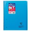 Cahier reliure int&eacute;grale enveloppante Koverbook A4+ 160 pages grands carreaux d&eacute;tachables perfor&eacute; 4 trous couverture polypropyl&egrave;ne transparent