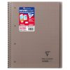 Cahier reliure int&eacute;grale enveloppante Koverbook A4+ 160 pages grands carreaux d&eacute;tachables perfor&eacute; 4 trous couverture polypropyl&egrave;ne transparent
