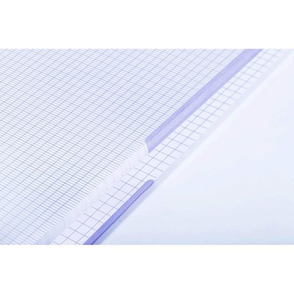Cahier reliure int&eacute;grale enveloppante Koverbook TWIN A4+ 80 pages grands carreaux + 80 pages petits carreaux d&eacute;tachables perfor&eacute; 4 trous couverture polypropyl&egrave;ne bicolore