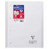 Cahier reliure int&eacute;grale enveloppante Koverbook A4+ 160 pages lign&eacute; sans marge d&eacute;tachables perfor&eacute; 4 trous couverture polypropyl&egrave;ne transparent