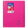 Cahier reliure int&eacute;grale enveloppante Koverbook A4+ 160 pages lign&eacute; sans marge d&eacute;tachables perfor&eacute; 4 trous couverture polypropyl&egrave;ne transparent