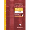 Copies doubles sous &eacute;tui A4 200 pages perfor&eacute;es petits carreaux + marge