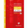 Copies doubles sous &eacute;tui sp&eacute;cial d&eacute;ficients visuels A4 96 pages perfor&eacute;es 4 trous grands carreaux noirs 2,5mm agrandis 10x10
