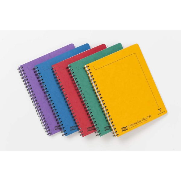 Notemaker+ Europa cahier reliure int&eacute;grale A4+ 240 pages d&eacute;tachables perfor&eacute; 4 trous lign&eacute; + marge
