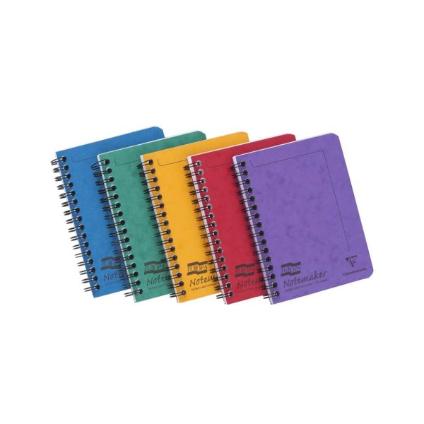 Notemaker Europa cahier reliure int&eacute;grale A6 120 pages d&eacute;tachables petits carreaux