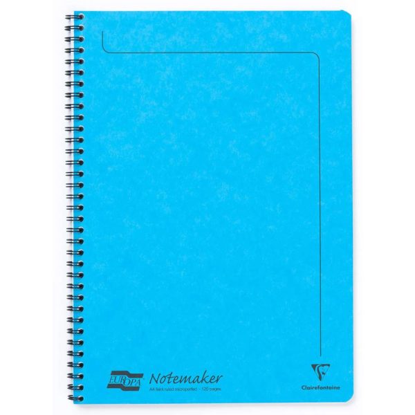 Notemaker Europa cahier reliure int&eacute;grale A4 120 pages d&eacute;tachables lign&eacute;