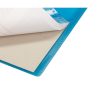 Bloc de cours agraf&eacute; grand c&ocirc;t&eacute; Koverbook A4+ 160 pages d&eacute;tachables perfor&eacute; 4 trous petits carreaux + marge couverture polypropyl&egrave;ne transparent