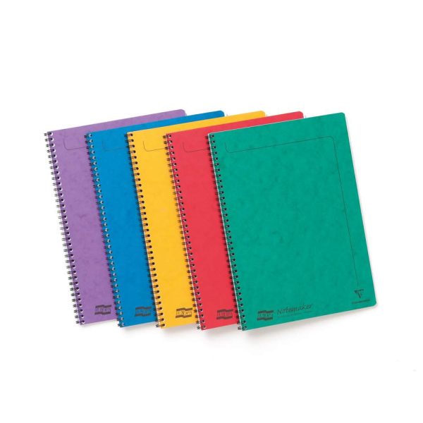 Notemaker Europa cahier reliure int&eacute;grale A4 120 pages d&eacute;tachables lign&eacute;