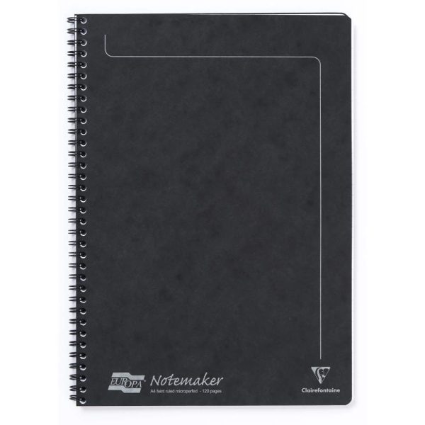 Notemaker Europa cahier reliure int&eacute;grale A4 120 pages d&eacute;tachables lign&eacute;