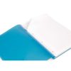 Bloc de cours agraf&eacute; grand c&ocirc;t&eacute; Koverbook A4+ 160 pages d&eacute;tachables perfor&eacute; 4 trous lign&eacute; + marge couverture polypropyl&egrave;ne transparent