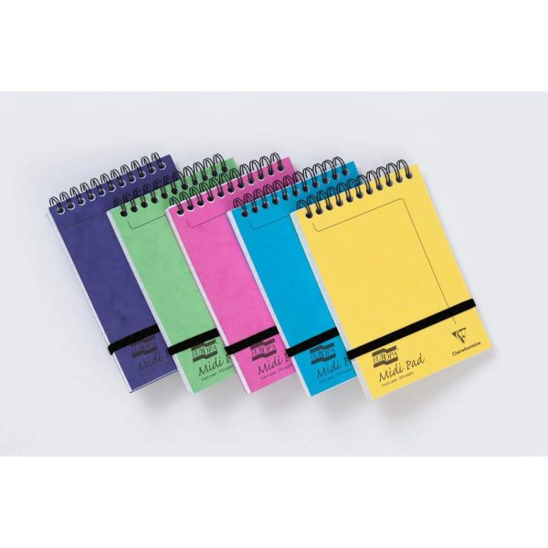 Midi Pad Europa bloc reliure int&eacute;grale en-t&ecirc;te 10,2&times;15,2cm 200 pages lign&eacute; Couleur al&eacute;atoire