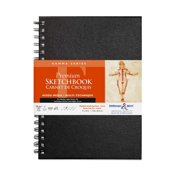 Gamma Series carnet spiral&eacute; 50F 17,8&times;25,4cm 150g