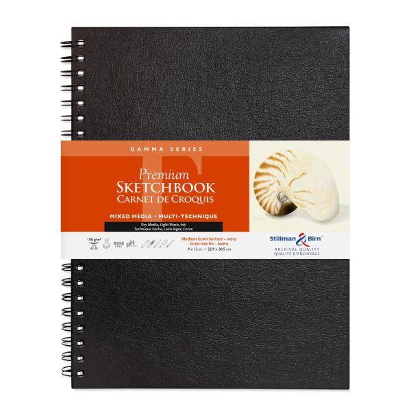 Gamma Series carnet spiral&eacute; 50F 22,9&times;30,5cm 150g