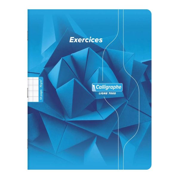 Cahier d&rsquo;exercices mensuels piqu&eacute; 7000 17&times;22 cm 64 pages grands carreaux 70 g