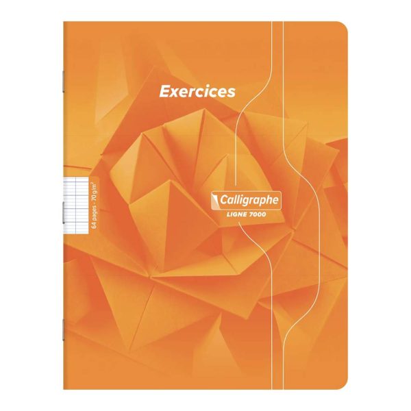Cahier d&rsquo;exercices mensuels piqu&eacute; 7000 17&times;22 cm 64 pages grands carreaux 70 g