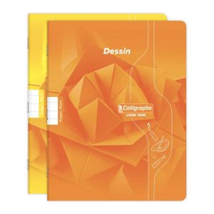 Cahier Dessin scolaire piqu&eacute; 7000 17x22 cm 16 pages 10x10 90 g