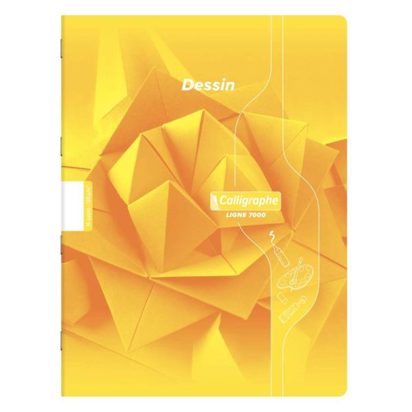 Cahier Dessin scolaire piqu&eacute; 7000 24&times;32 cm 16 pages uni 120g