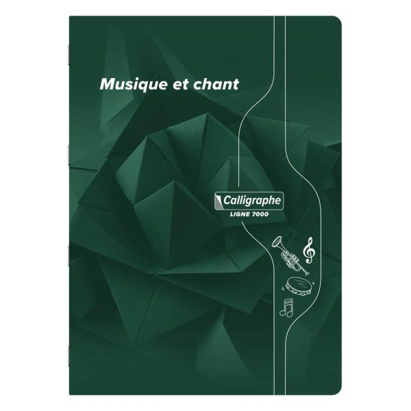 Musique & Chant piqu&eacute; 7000 A4 48 pages grands carreaux/port&eacute;es 70 g