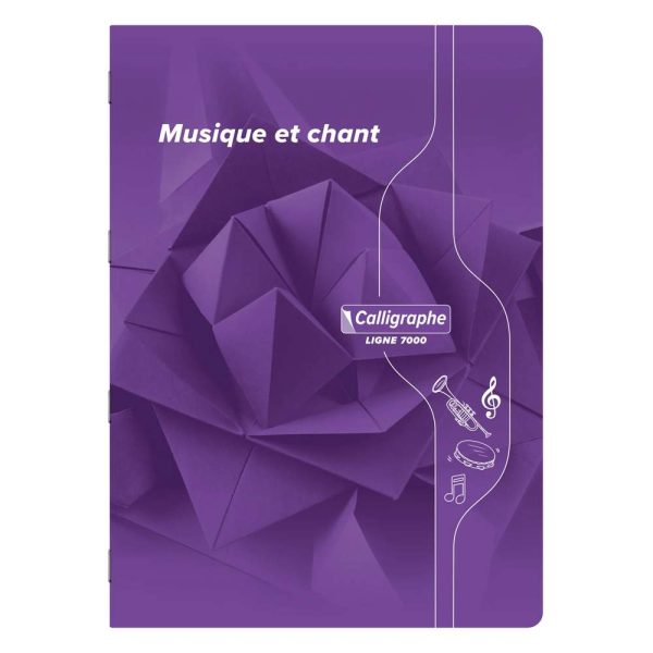 Musique & Chant piqu&eacute; 7000 A4 48 pages grands carreaux/port&eacute;es 70 g