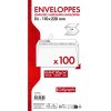 Paquet de 100 Enveloppes Blanches DL-110x220mm - Auto-Adh&eacute;sives - 80g/m2