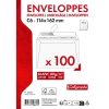 Paquet de 100 Enveloppes Blanches C6-114x162mm - Auto-Adh&eacute;sives - 80g/m2