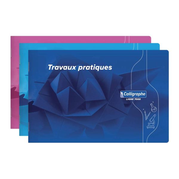 Cahier Travaux Pratiques piqu&eacute; 7000 &agrave; l&rsquo;italienne 24x16cm 32 pages uni 70 g