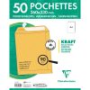 Paquet de 50 Pochettes Kraft Milleraies Brun 24-260x330 mm - Auto-Adh&eacute;sives - 90g/m2