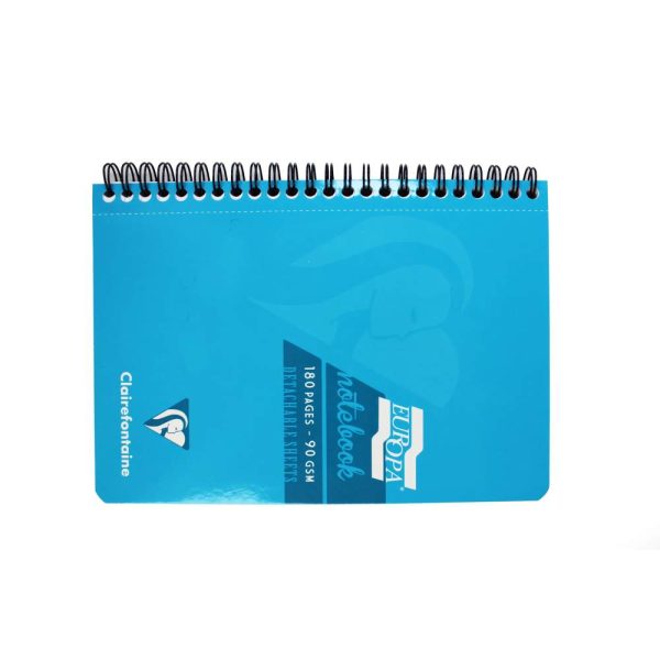 Carnet reliure int&eacute;grale EUROPA GLOSSY A5 180 pages d&eacute;tachables micro-perfor&eacute;es lign&eacute; + marge
