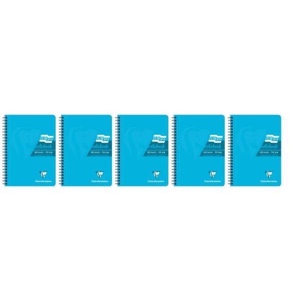 Carnet reliure int&eacute;grale EUROPA GLOSSY A5 180 pages d&eacute;tachables micro-perfor&eacute;es lign&eacute; + marge