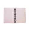 Carnet reliure int&eacute;grale EUROPA GLOSSY A5 180 pages d&eacute;tachables micro-perfor&eacute;es lign&eacute; + marge