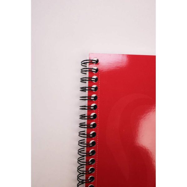 Carnet reliure int&eacute;grale EUROPA GLOSSY A5 180 pages d&eacute;tachables micro-perfor&eacute;es lign&eacute; + marge
