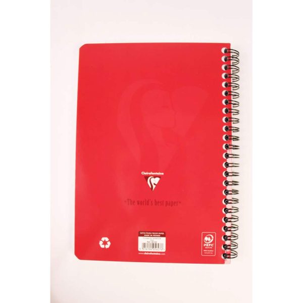 Carnet reliure int&eacute;grale EUROPA GLOSSY A5 180 pages d&eacute;tachables micro-perfor&eacute;es lign&eacute; + marge